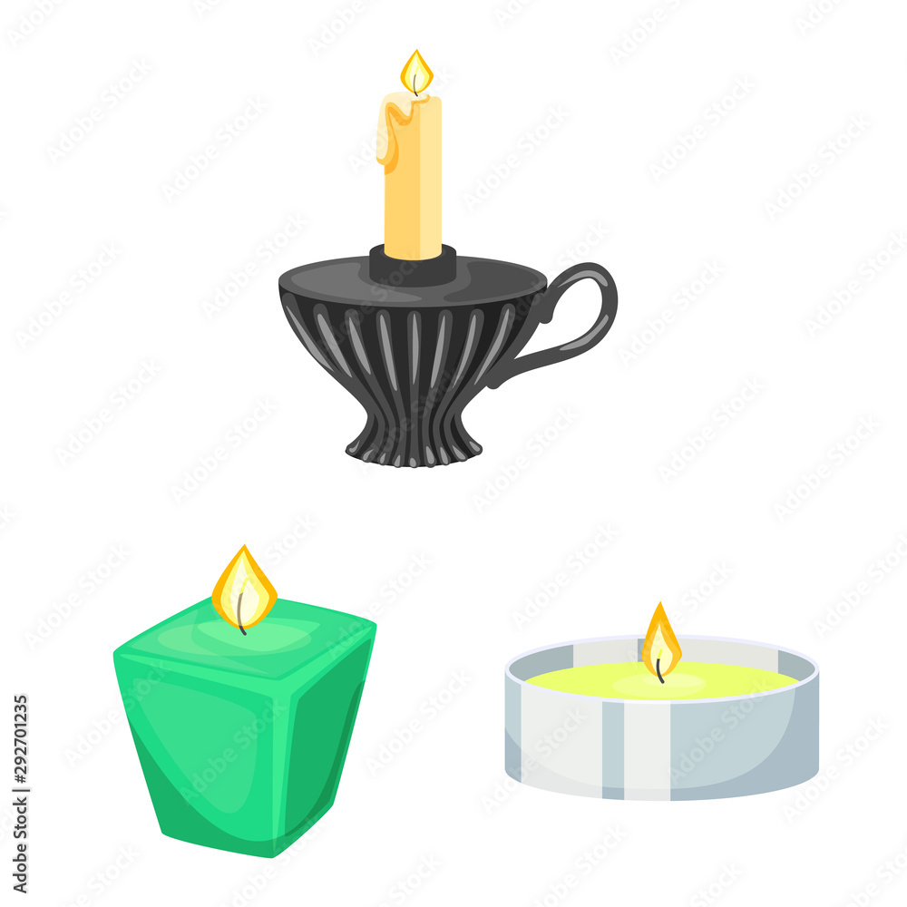 Vector illustration of light and wax icon. Collection of light and ceremony stock vector illustration. Vector illustration of light and wax icon. Collection of light and ceremony stock vector illustration.
