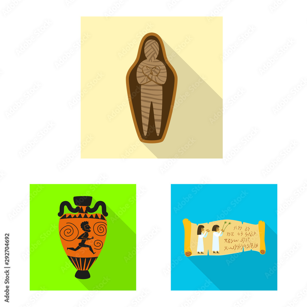 Vector illustration of story and items icon. Set of story and attributes stock symbol for web. Vector illustration of story and items icon. Set of story and attributes stock symbol for web.