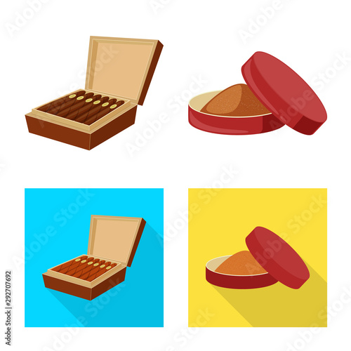 Isolated object of refuse and stop icon. Set of refuse and habit vector icon for stock.