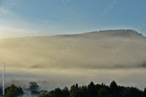 Nebel am Albtrauf  Fog in front of the swabian alb