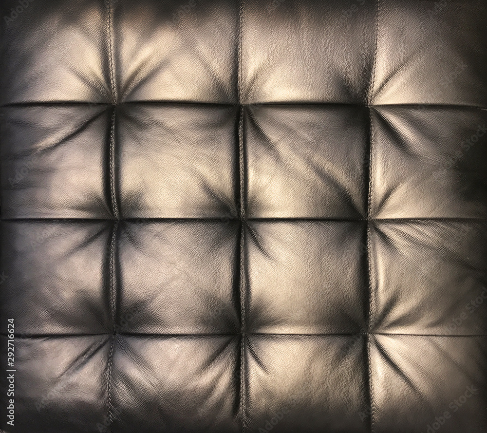 Fototapeta premium vintage quilted brown leather background