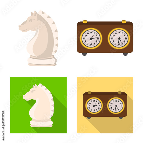 Isolated object of checkmate and thin symbol. Set of checkmate and target stock symbol for web.