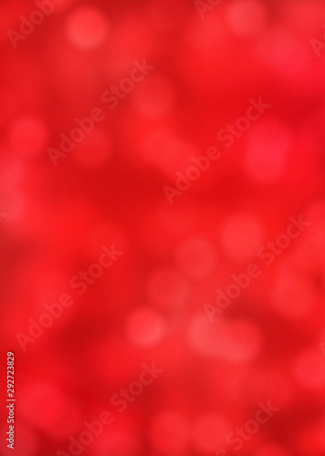 Red Abstract Bokeh Christmas Background