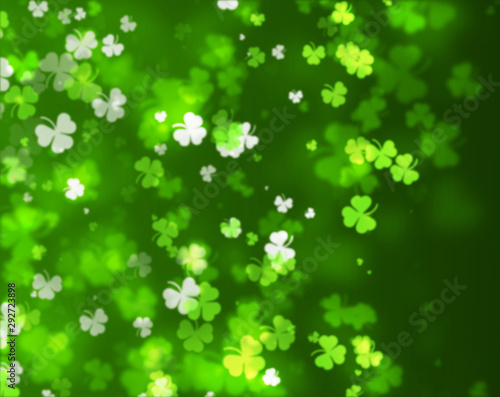 Clover Leaf St Patrick Day Background