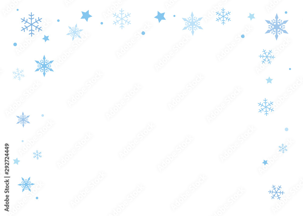 イラスト素材 雪の結晶 背景 バックグラウンド 白背景 Stock Vector Adobe Stock