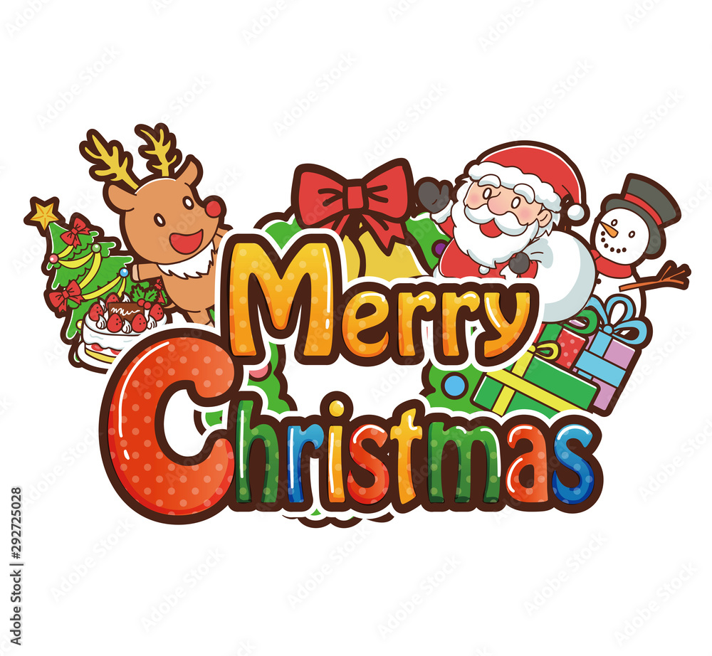 イラスト素材: クリスマス デザイン文字 イラスト イラスト素材: クリスマス デザイン文字 イラスト