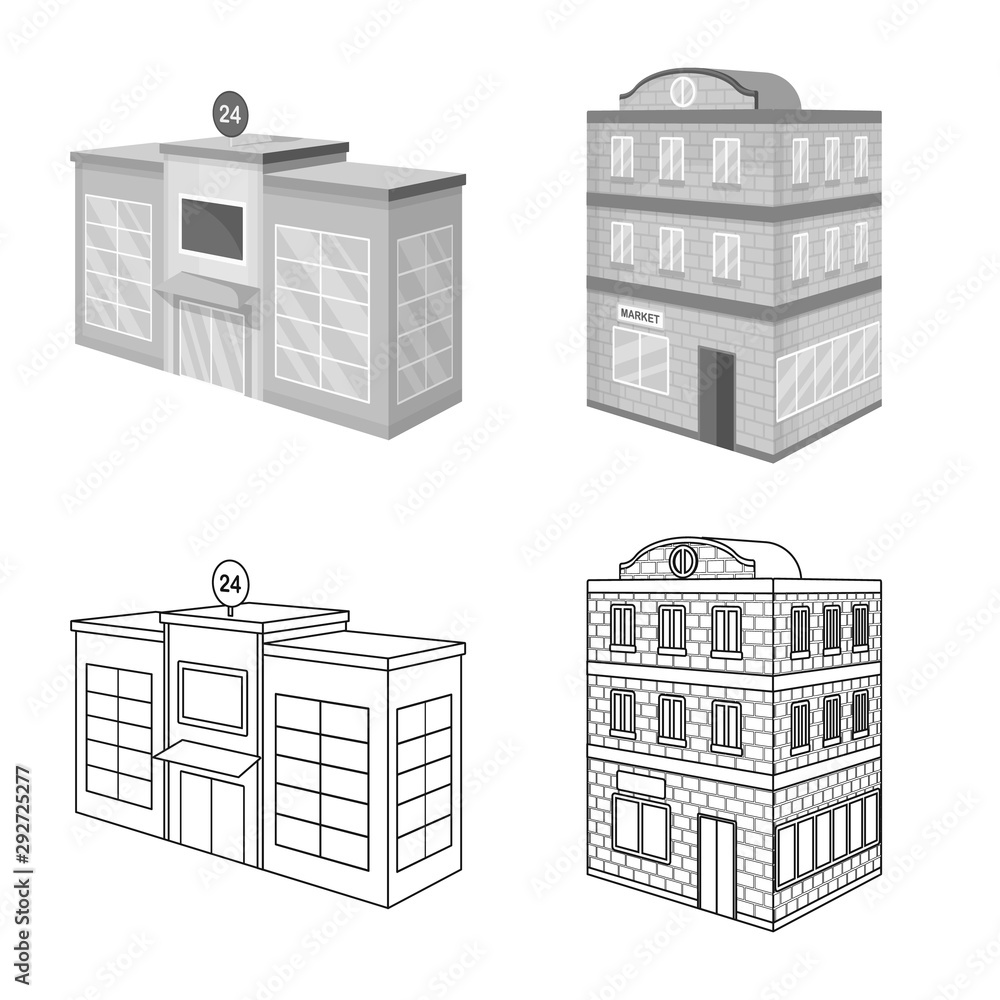 Isolated object of construction and building sign. Collection of construction and estate stock vector illustration. Isolated object of construction and building sign. Collection of construction and estate stock vector illustration.