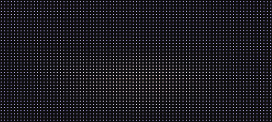background pattern luminous blue and white led dots lights on black background