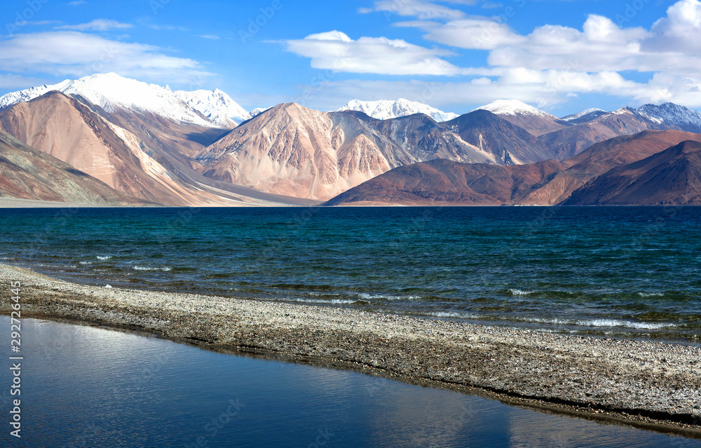 Pangong Tso Lake in Ladakh, North India