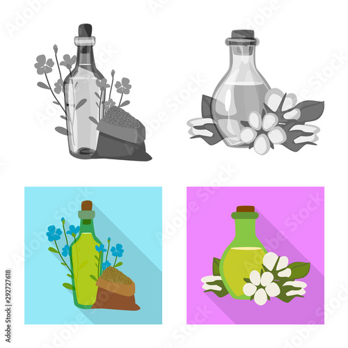 Vector design of healthy and vegetable icon. Collection of healthy and agriculture stock vector illustration.