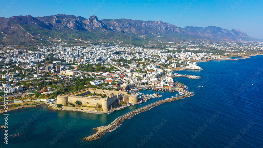 Kyrenia (Girne) is a city on the north coast of Cyprus, known for its cobblestoned old town and horseshoe-shaped harbor.