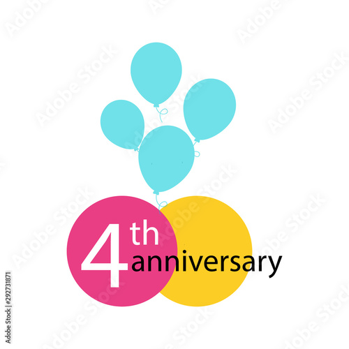 Anniversary emblem  anniversary template design for web  game  Creative poster  booklet  leaflet  flyer  magazine  invitation card