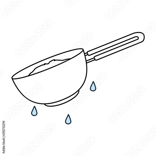 Kitchenware line icon colander.