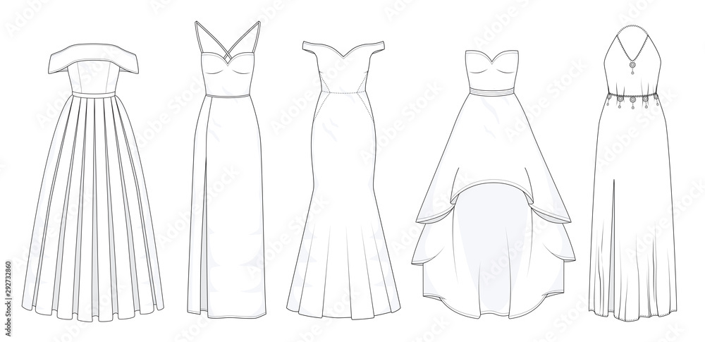 blank dresses