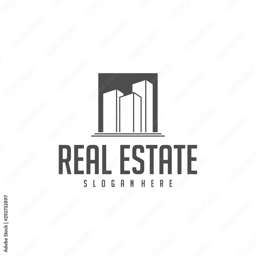Building Idea logo template, Modern City logo designs concept, Real Estate logo Vector Illustration