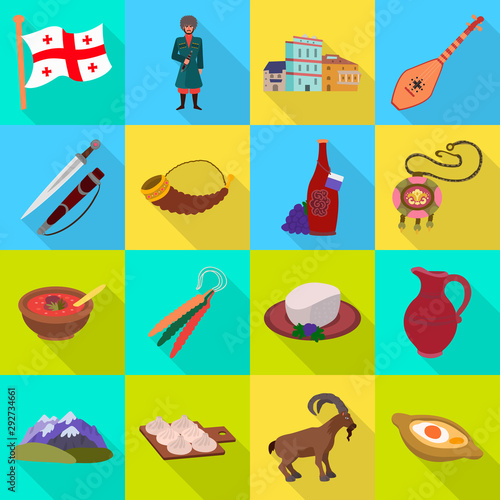 Vector illustration of culture and sightseeing symbol. Collection of culture and originality stock vector illustration.