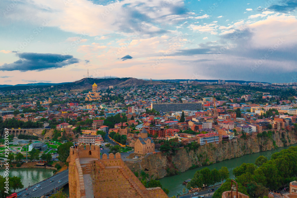 Georgia. Tbilisi, view from Narikala fortress