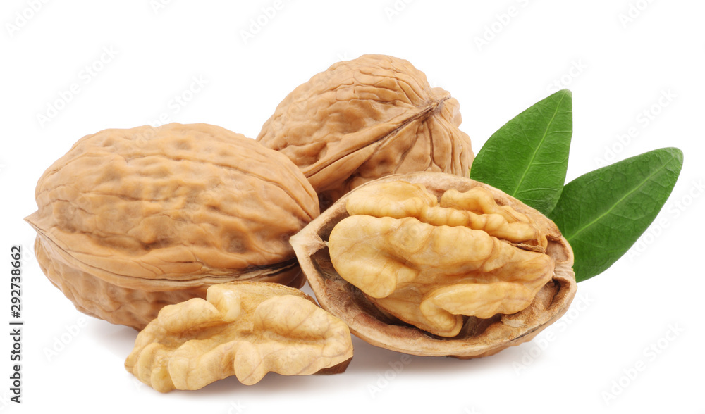 Walnuts isolated on white background Walnuts isolated on white background