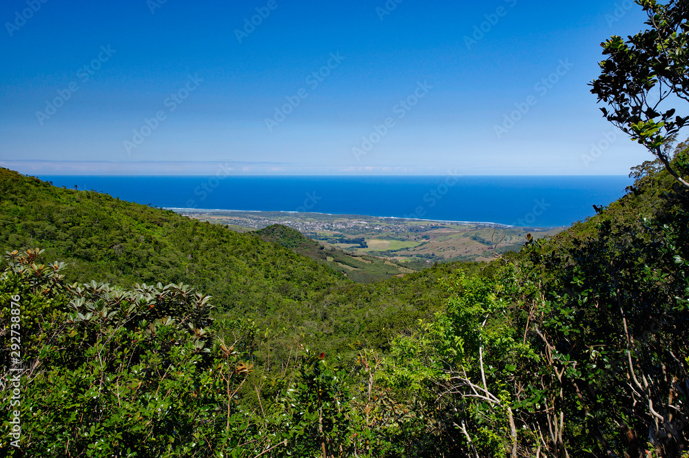 A oceanscape from view deck in Alexandra falls Black River Gorges park A oceanscape from view deck in Alexandra falls Black River Gorges park