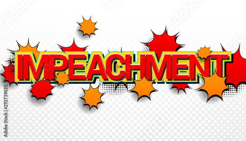 Impeachment bright comic concept