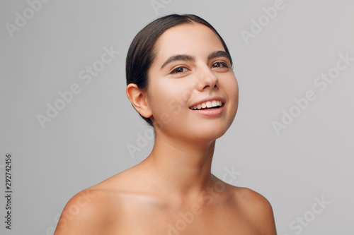 Beautiful young smiling woman portrait