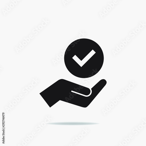Modern value icon, top service rating icon on white background