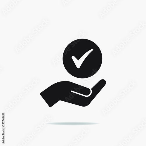 Modern value icon, top service rating icon on white background