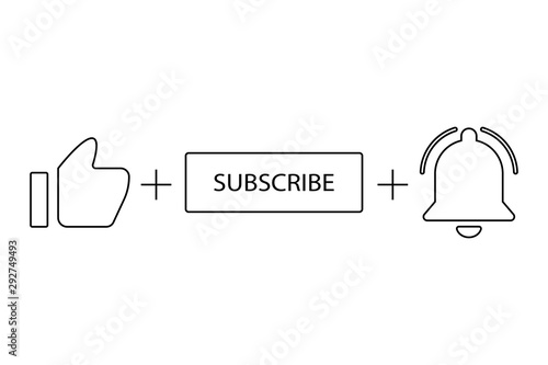 set of blogging icon like etc vector