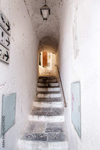 stairs leading up to a alleyway © jayfish