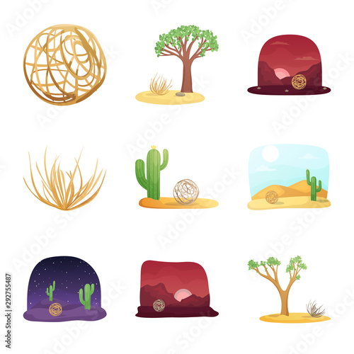 Vector design of field and america icon. Collection of field and texas stock vector illustration.