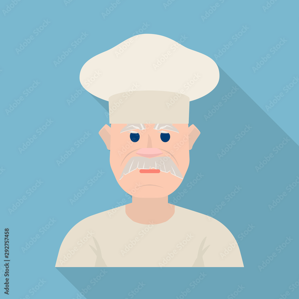 Isolated object of hat and cook symbol. Collection of hat and man stock symbol for web. Isolated object of hat and cook symbol. Collection of hat and man stock symbol for web.