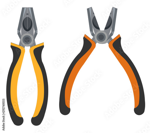 Pliers - a tool for the workshop, garage, construction and repair.