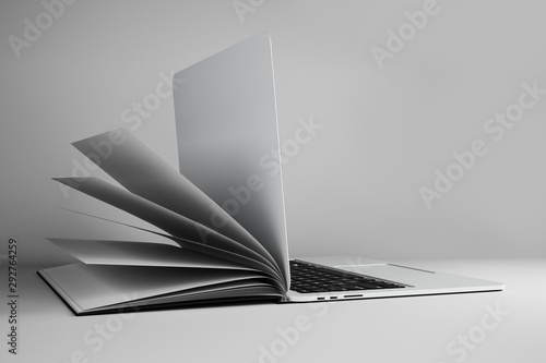 Abstract open book notebook photo
