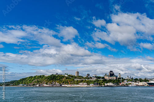 The city of Quebec from the Saint Lawrence Roiver