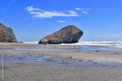Indiana Jones Rock, Playa de Monsul, Spain