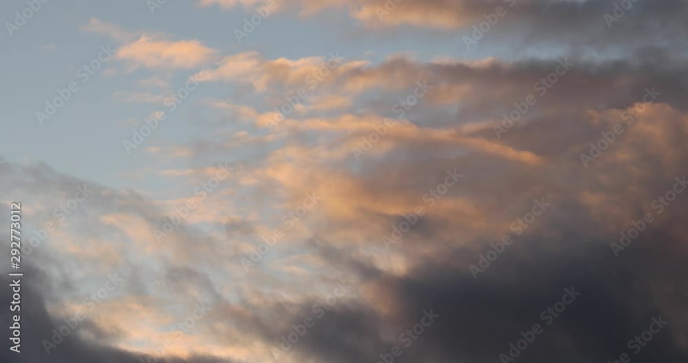 Sunset Clouds Timelapse. Fast moving clouds in the sky Sunset Clouds Timelapse. Fast moving clouds in the sky