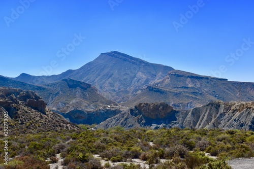Mountain Landscapes near Tabernas, Spain