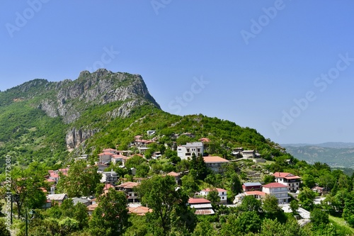 Spilaio, Greece with Orliakas Mountain