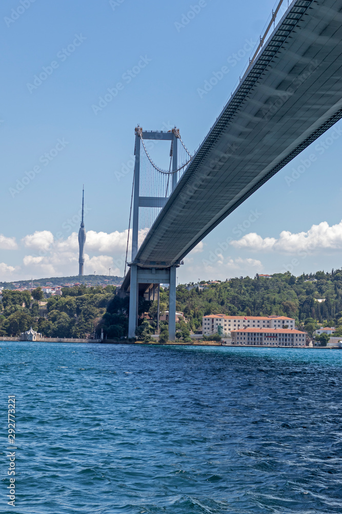 15 July Martyrs Bridge over Bosporus in city of Istanbul 15 July Martyrs Bridge over Bosporus in city of Istanbul