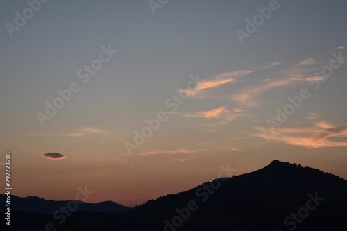Sunset over Pindus National Park, Greece
