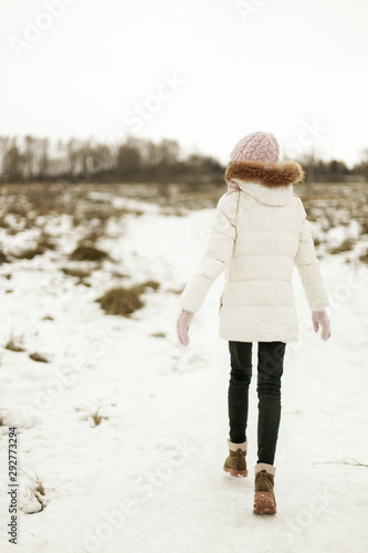 winter photo session, happy girl © Ольга Волошко