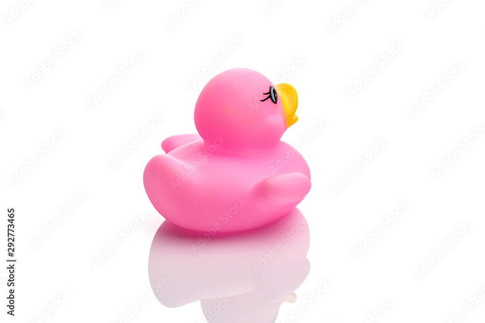 Inflatable duck. Yellow rubber toy for babe. Ducky background Inflatable duck. Yellow rubber toy for babe. Ducky background