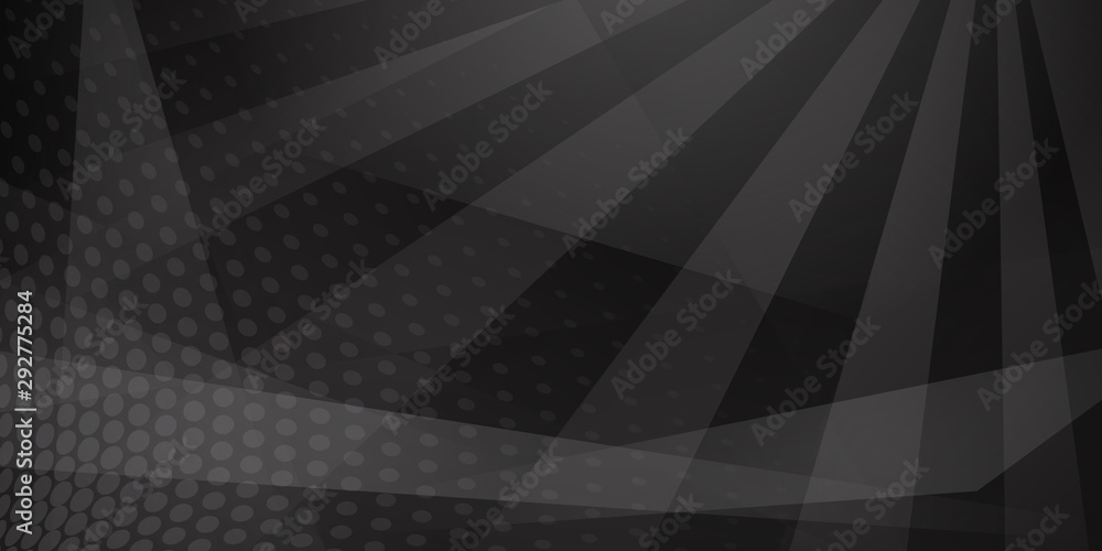 Abstract background of dots and intersecting lines in black and gray colors Abstract background of dots and intersecting lines in black and gray colors