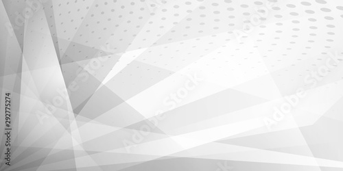 Abstract background of dots and intersecting lines in gray colors
