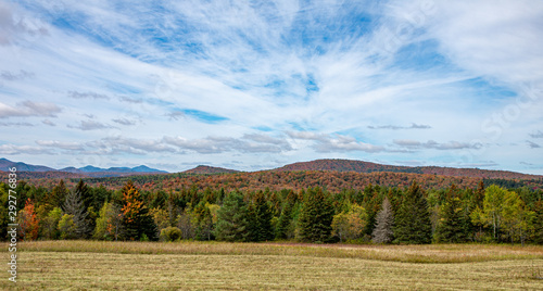 Fall foliage in the Adirondack Mountains