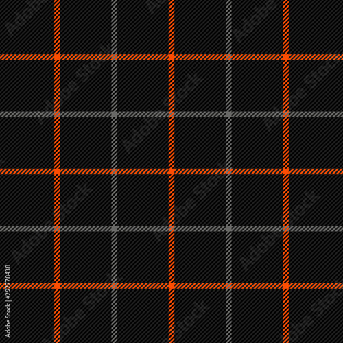 Halloween Tartan plaid. Scottish cage background