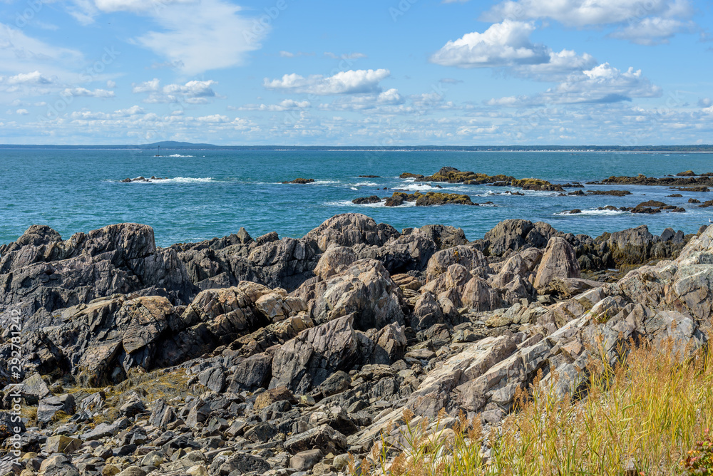 Rocky Beach Sea Coast of Maine