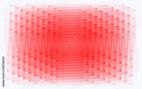 Red cubic pipes zig sag  squash pattern vector graphics