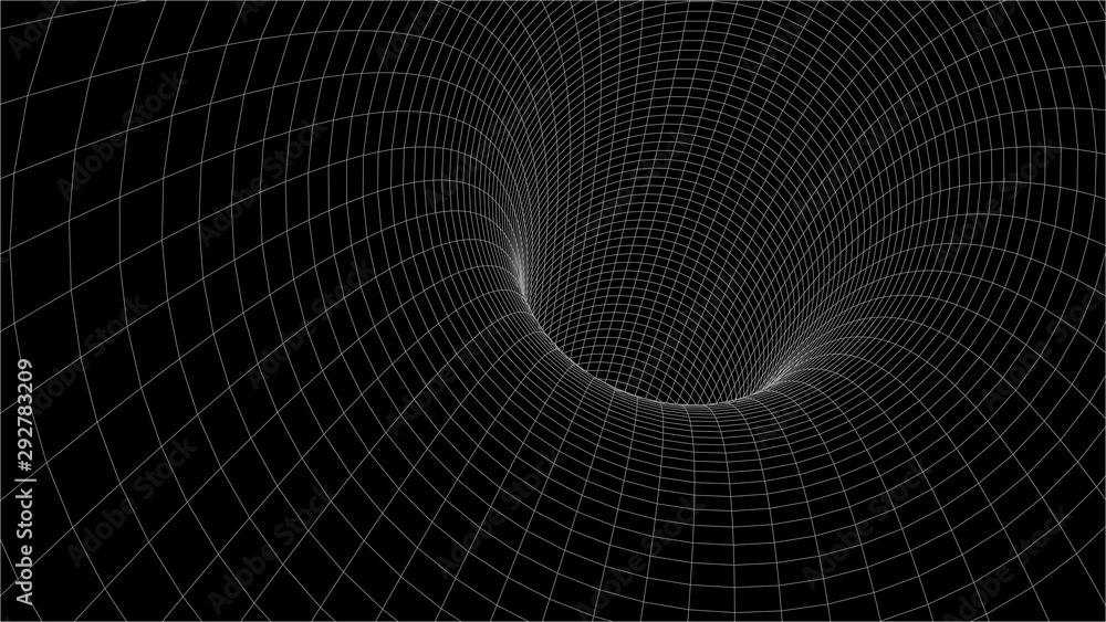 Fototapeta premium Abstract vector wireframe landscape. Abstract mesh background. Polygonal mountains. Vector illustration.