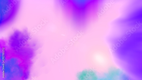 Fototapeta Naklejka Na Ścianę i Meble -  Abstract bright sky with beams, clouds and lens flare effect, 3d rendering spring romantic background